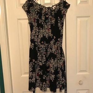 Lauren Conrad Pleat Neck Dress